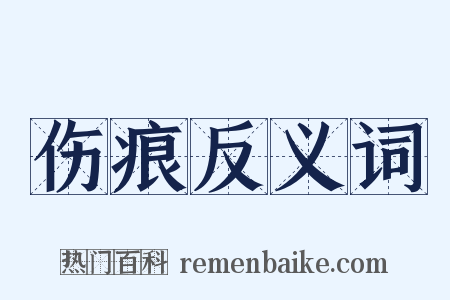 伤痕反义词是什么意思的图片